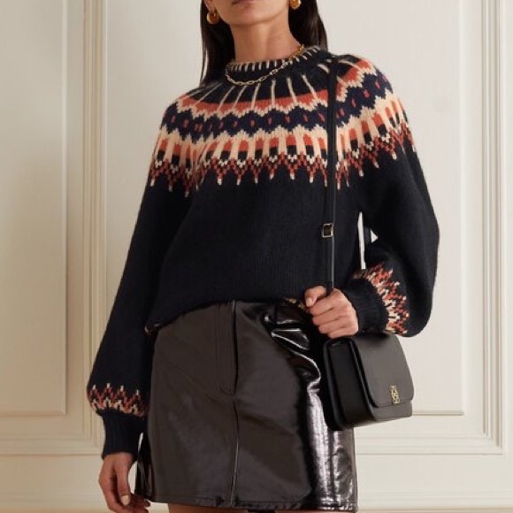Doen Sweaters - Dôen Field Sweater in Black Fair Isle